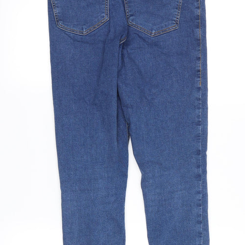 Topshop Mens Blue  Denim Straight Jeans Size 28 in