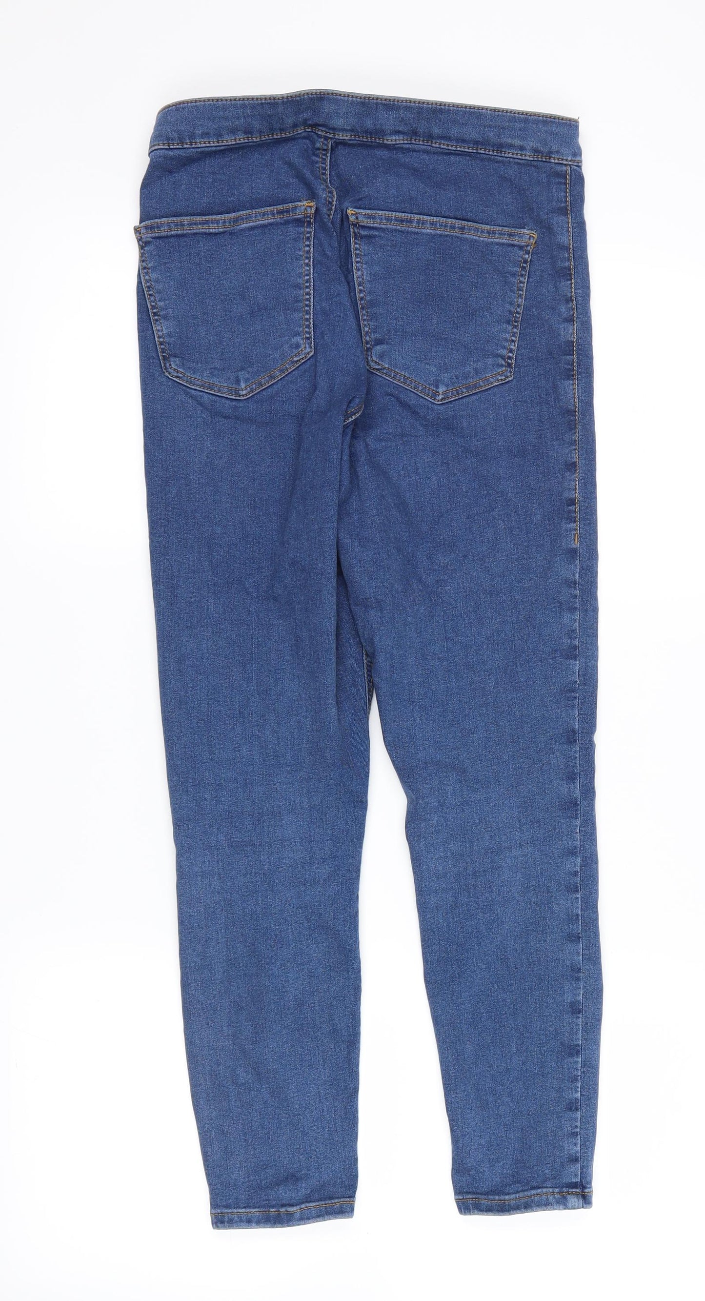 Topshop Mens Blue  Denim Straight Jeans Size 28 in