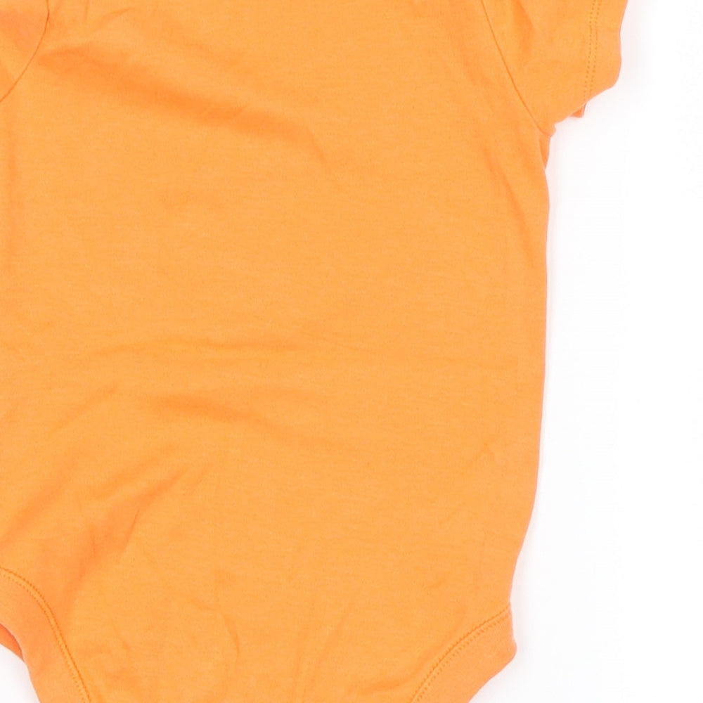 F&F  Orange   Babygrow One-Piece Size 12-18 Months  - dinosaur