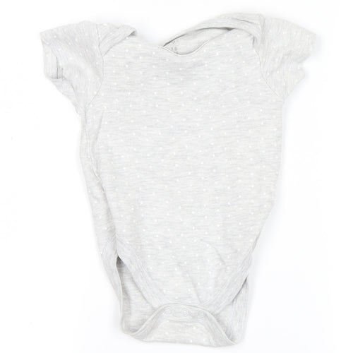 pure nanu  Grey Polka Dot  Babygrow One-Piece Size 12-18 Months  - stars