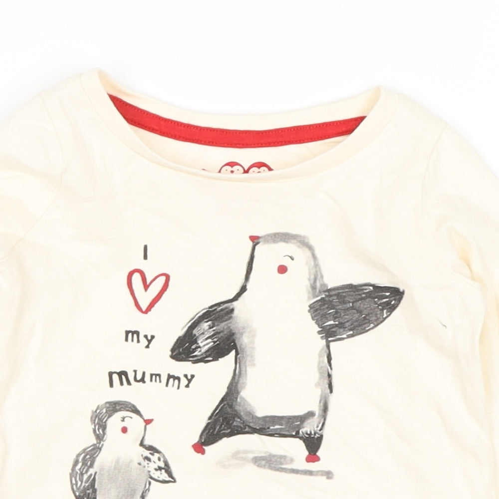 Nutmeg  White   Basic Casual Size 12-18 Months  - penguin