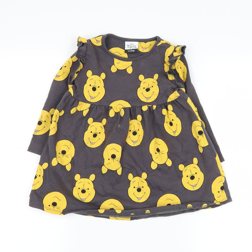 George  Grey   Shirt Dress  Size 12-18 Months  - winnie the pooh