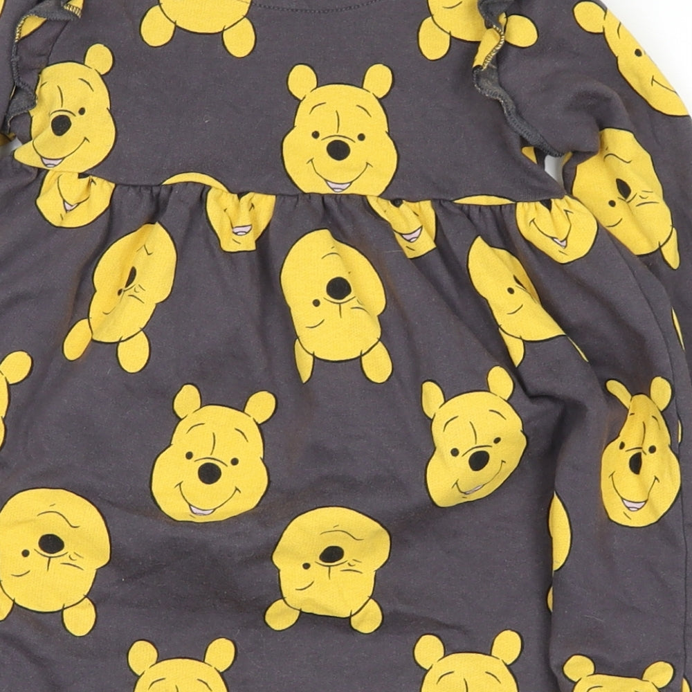 George  Grey   Shirt Dress  Size 12-18 Months  - winnie the pooh
