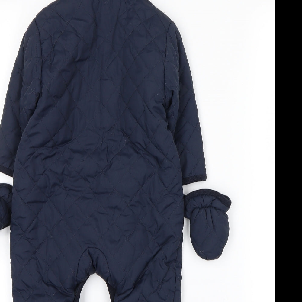 Marks and Spencer  Blue   3-in-1 Jacket Snowsuit Size 3-6 Months