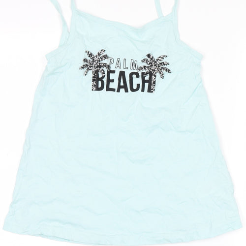 PEP & cO Girls Blue   Top Pyjama Top Size 8-9 Years  - palm beach