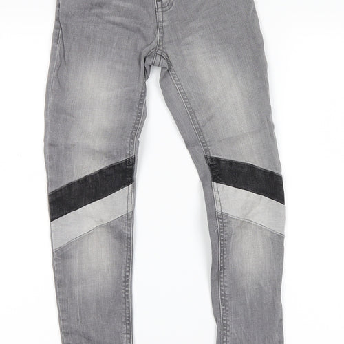 NEXT Girls Grey  Denim Straight Jeans Size 9 Years