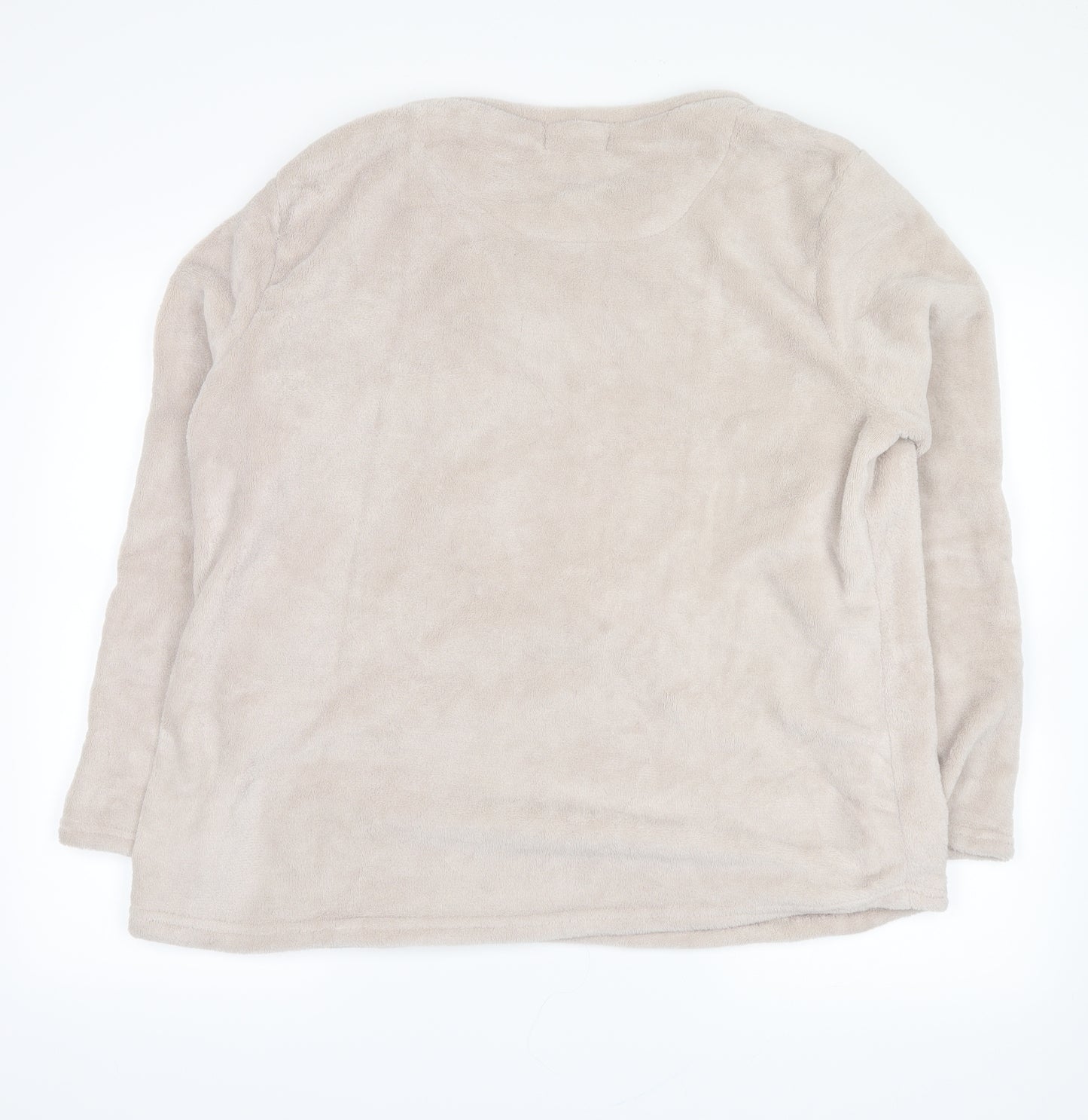 Primark Womens Beige  Rayon Top Pyjama Top Size XL  - reindeer