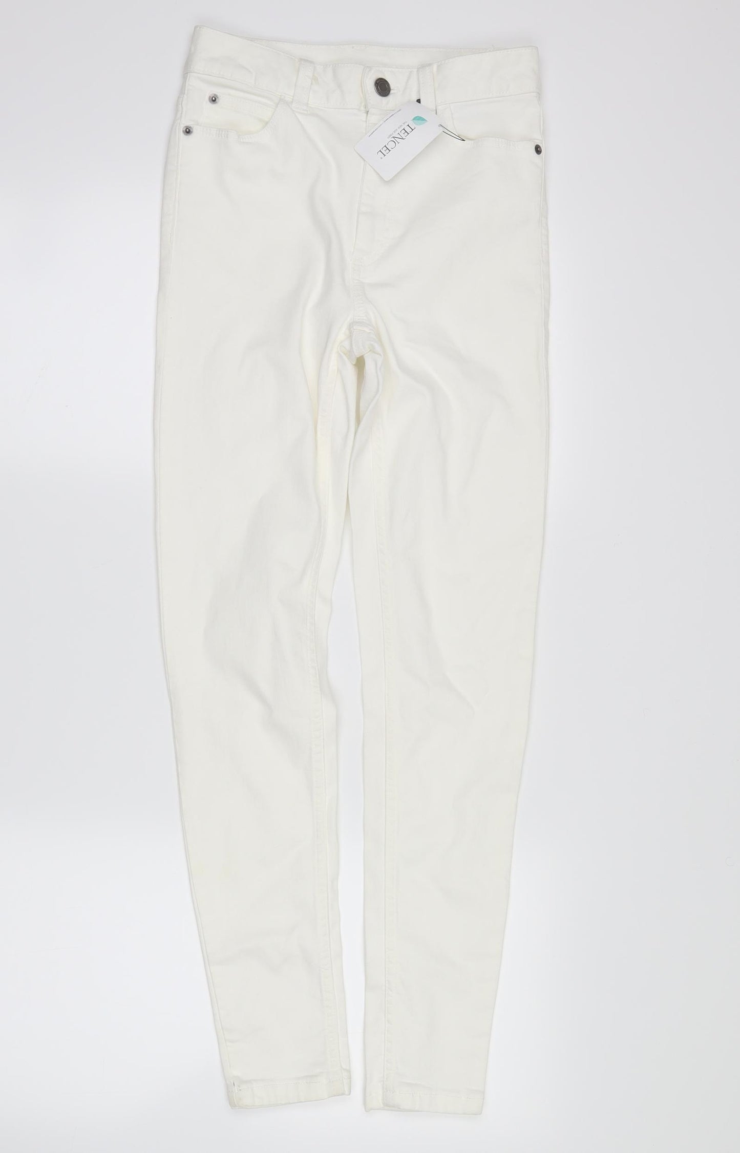 tencel Womens White  Denim Skinny Jeans Size 6