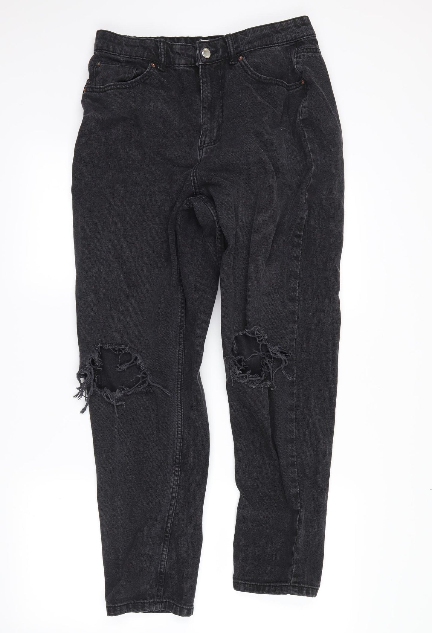 denim co Womens Grey  Denim Straight Jeans Size 14