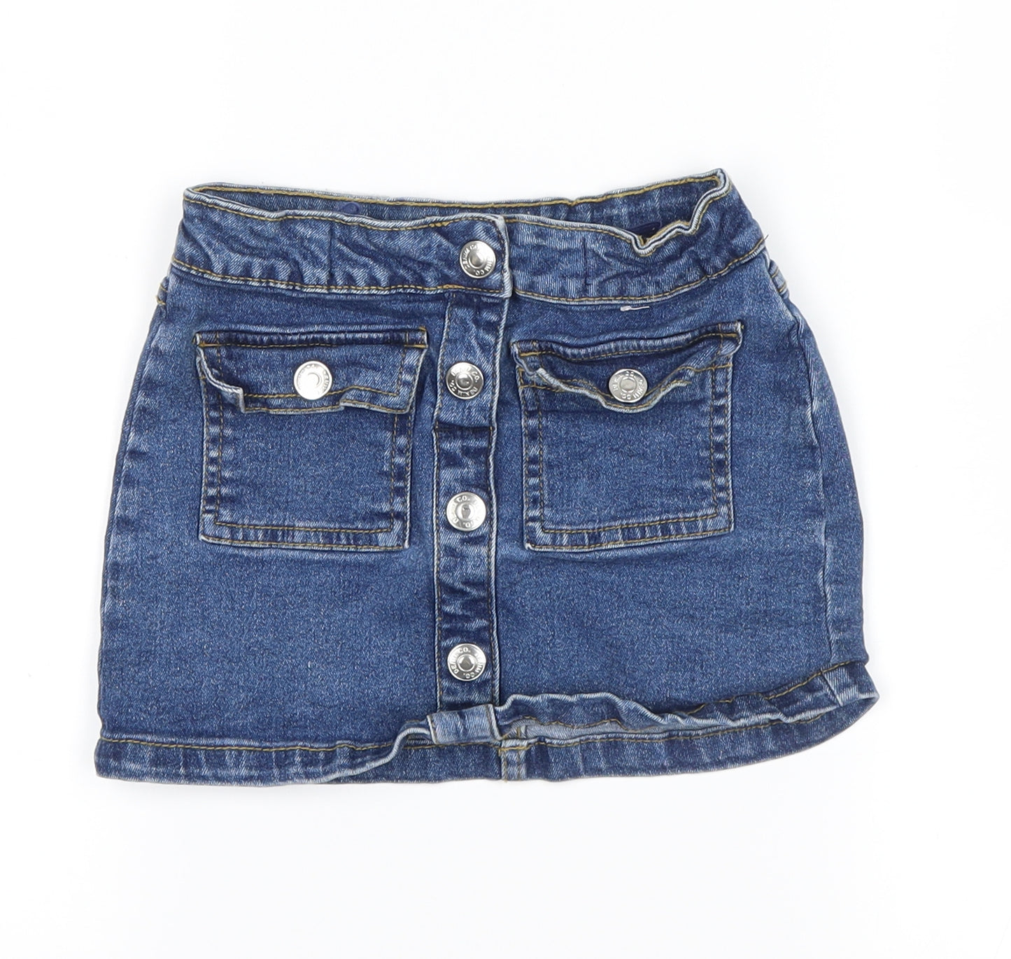 denim co Girls Blue  Denim Mini Skirt Size 3-4 Years