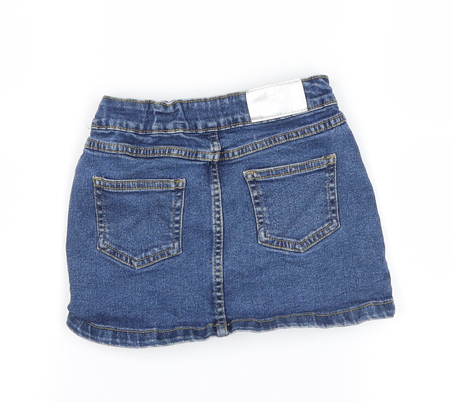 denim co Girls Blue  Denim Mini Skirt Size 3-4 Years
