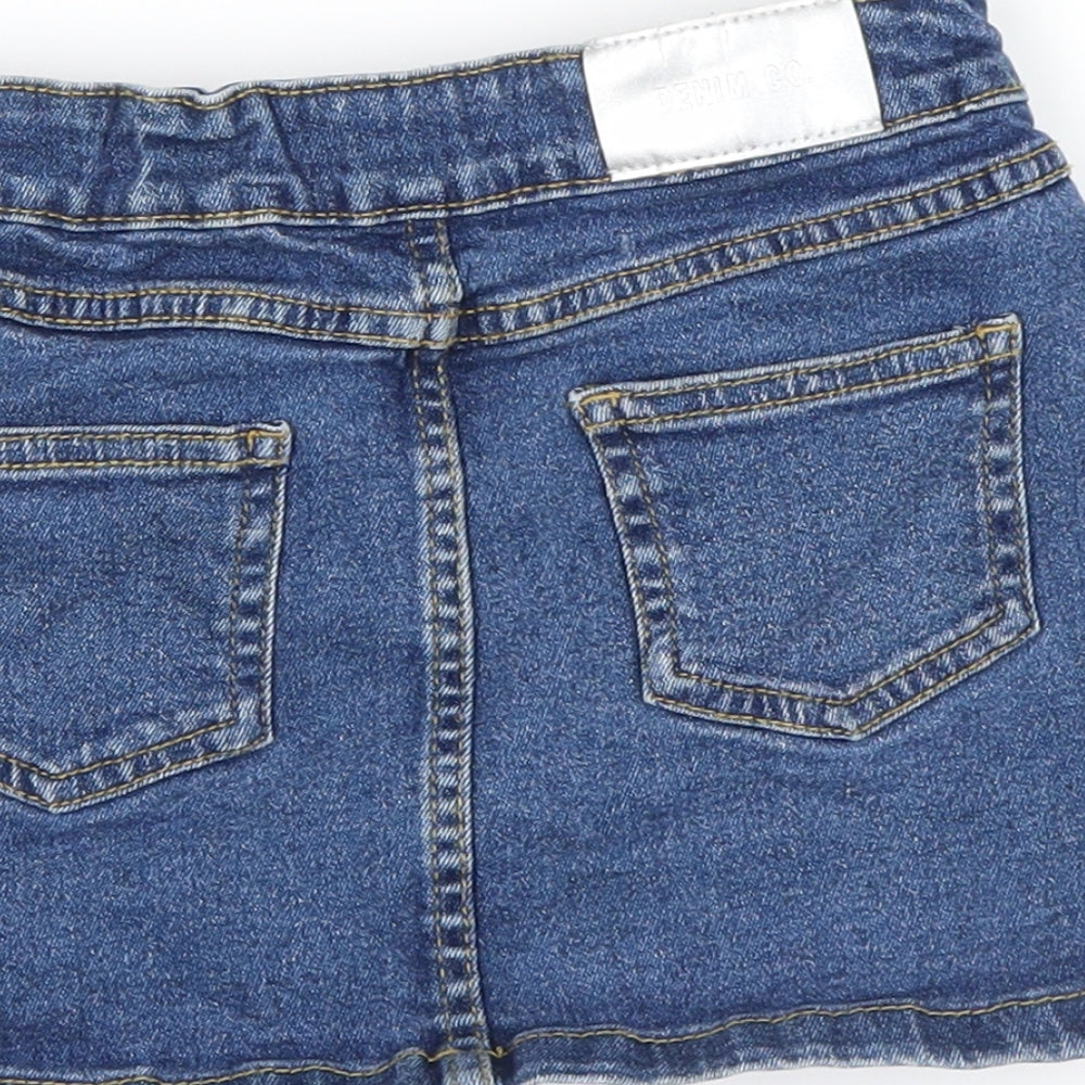 denim co Girls Blue  Denim Mini Skirt Size 3-4 Years