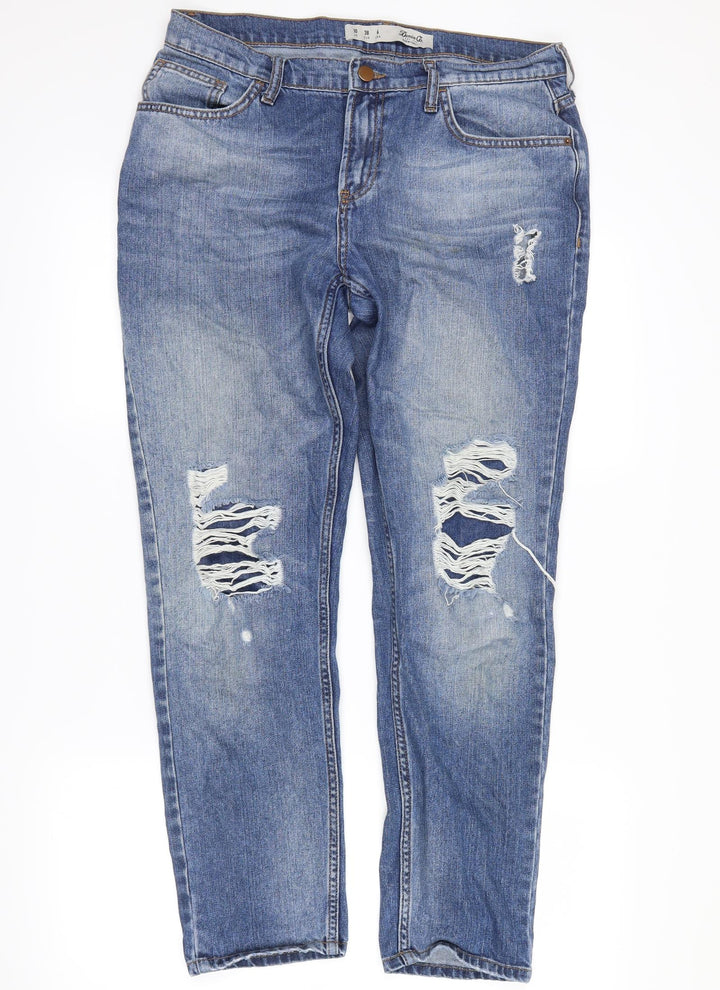 denim co Womens Blue Denim Straight Jeans Size 10