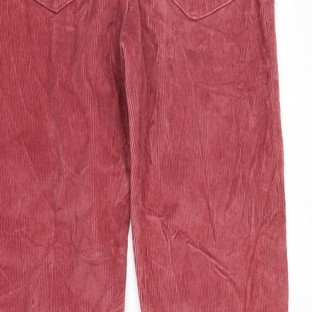 Zara Girls Pink  Corduroy Straight Jeans Size 13-14 Years
