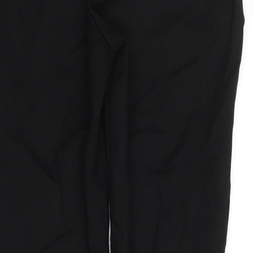 Zara Womens Black   Cropped Trousers Size 2XL