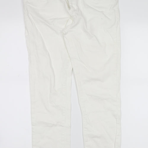 denim co  Womens White  Denim Straight Jeans Size 12