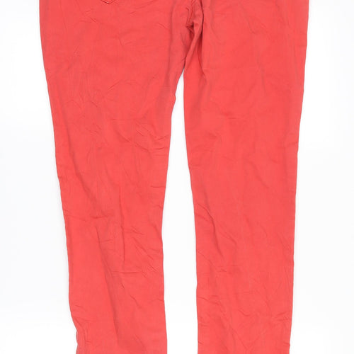blonde + blonde Womens Red  Denim Straight Jeans Size 12