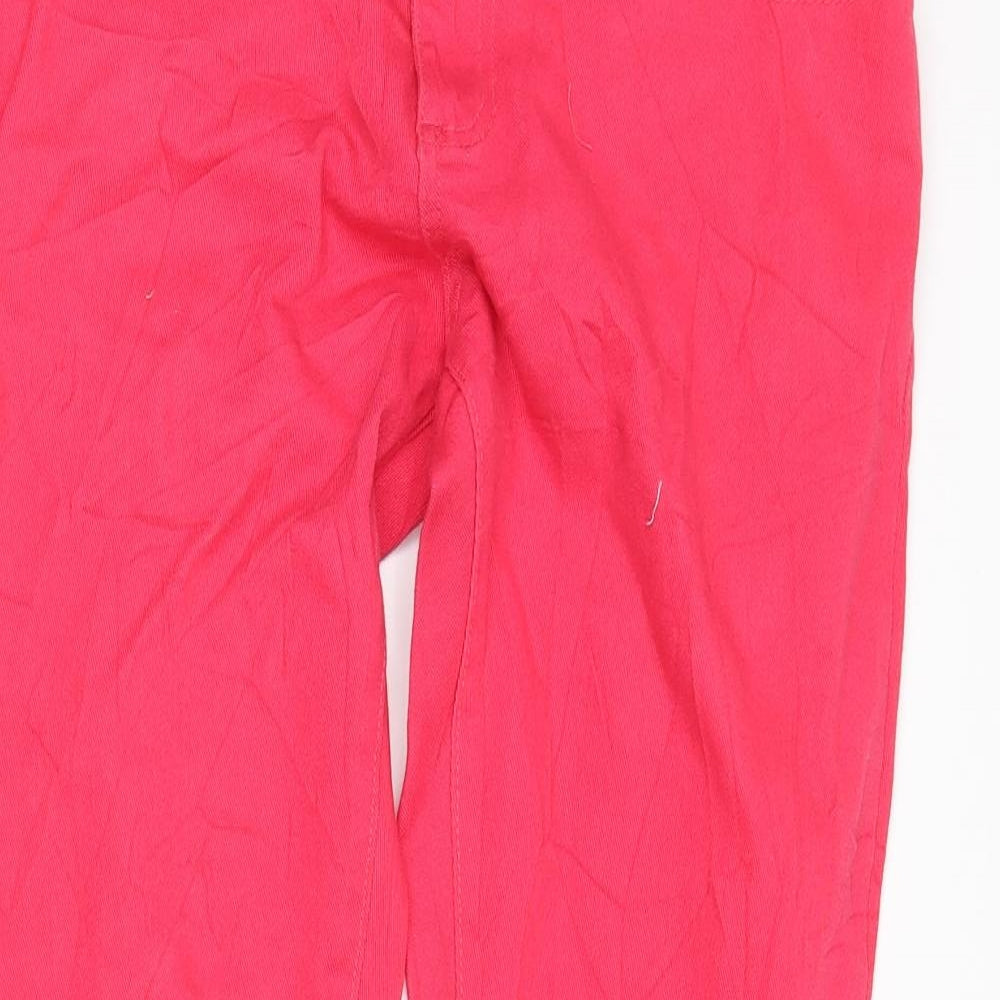 lottie loves Womens Pink  Denim Straight Jeans Size 12