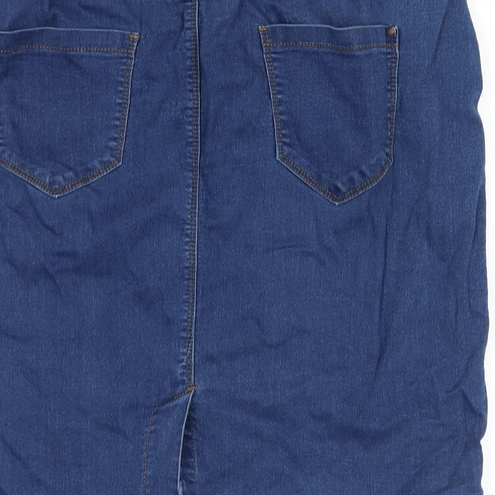 George Womens Blue  Denim A-Line Skirt Size 18