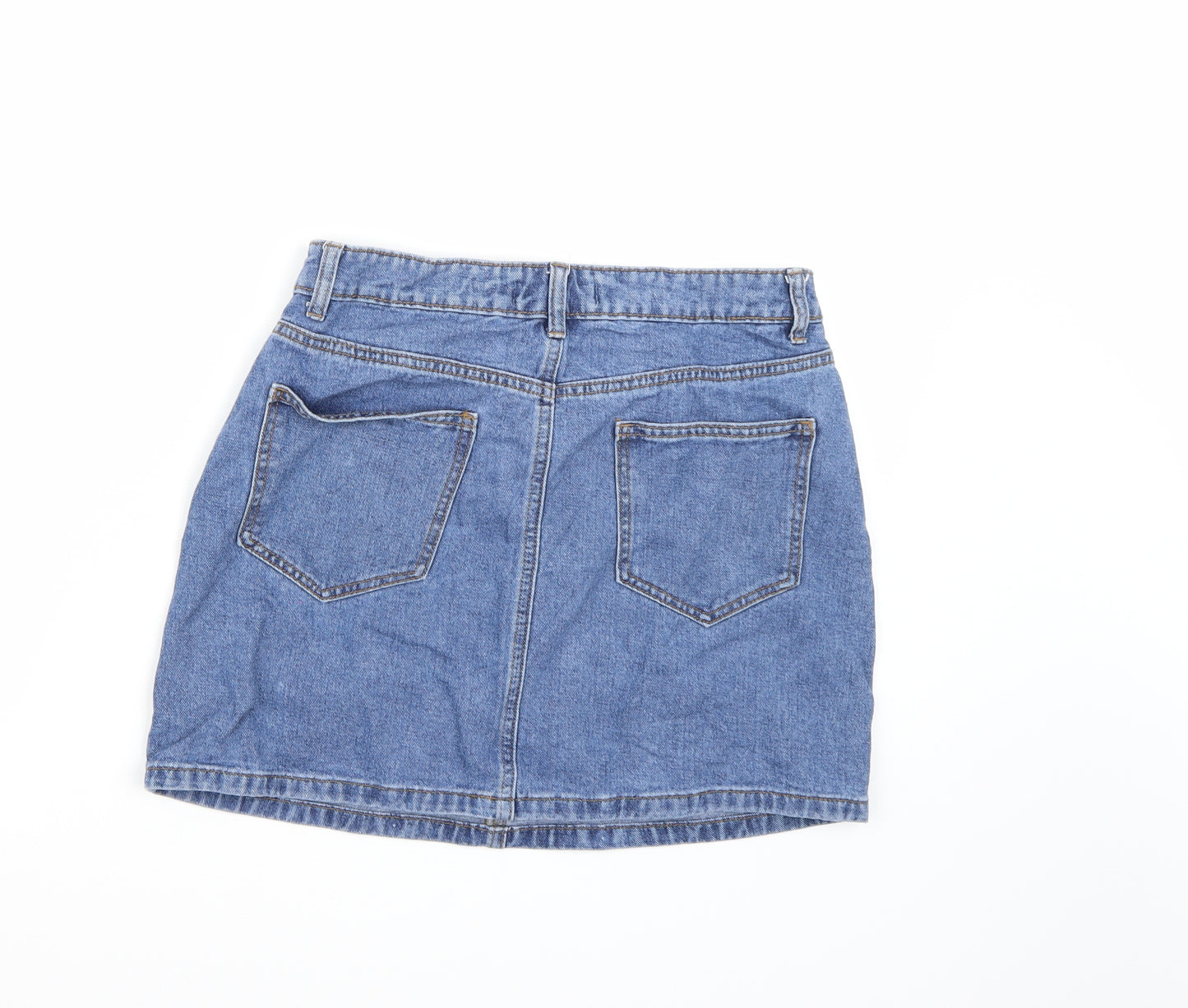 Denim co. Womens Blue  Denim A-Line Skirt Size 12