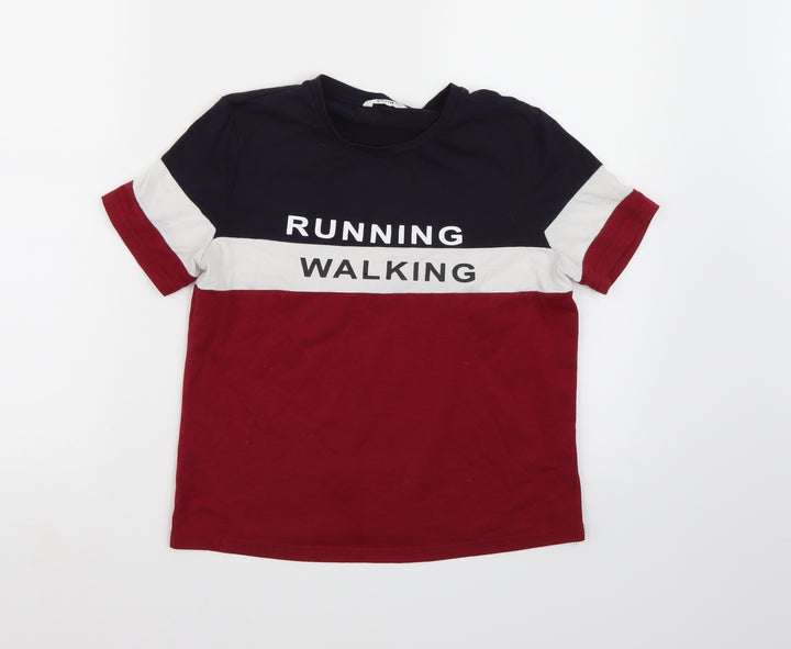 SHIEN Boys Multicoloured Basic T-Shirt Size 12 Years