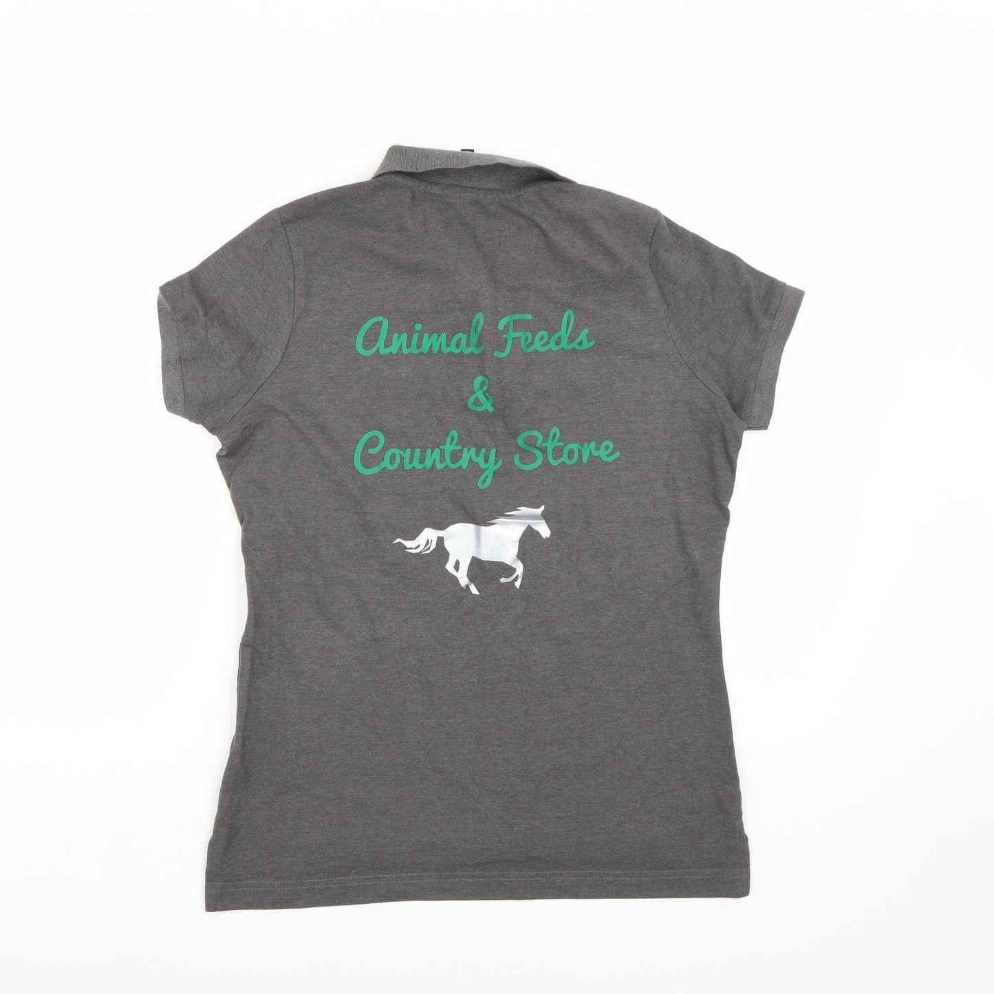 Asquith & Fox Womens Grey   Basic Polo Size M