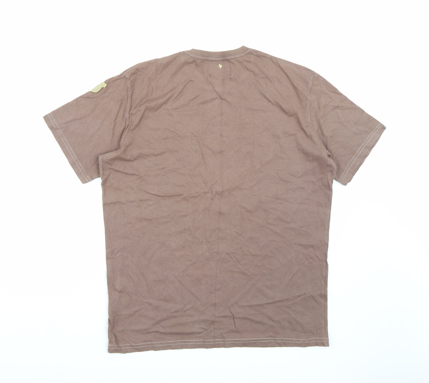 Henleys Mens Brown    T-Shirt Size L