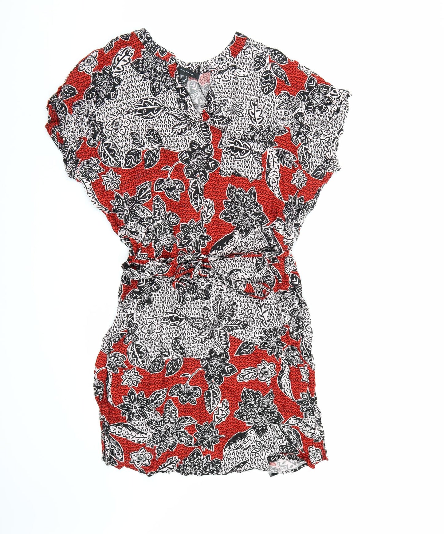 Atmosphere Womens Red Floral  T-Shirt Dress  Size 20