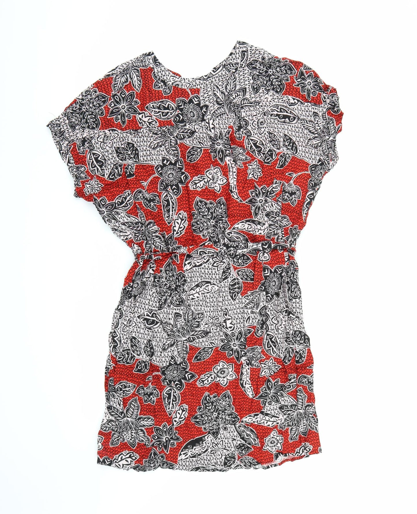 Atmosphere Womens Red Floral  T-Shirt Dress  Size 20