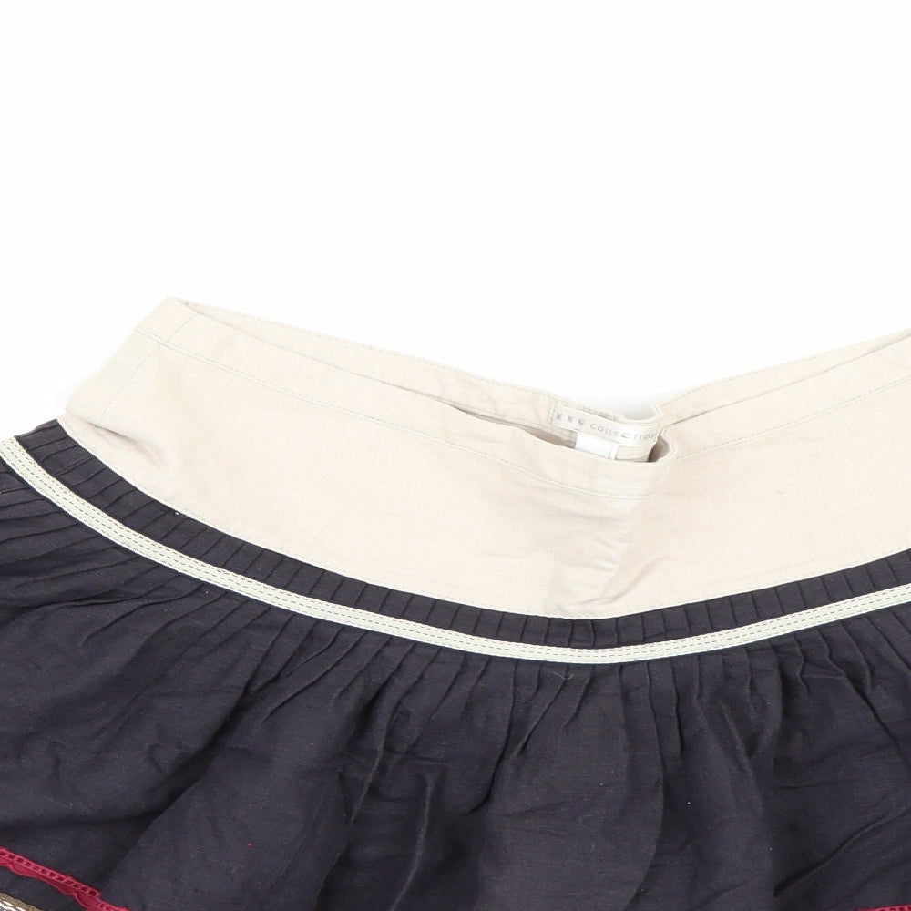 MNG  Womens Multicoloured Striped  Skater Skirt Size 6