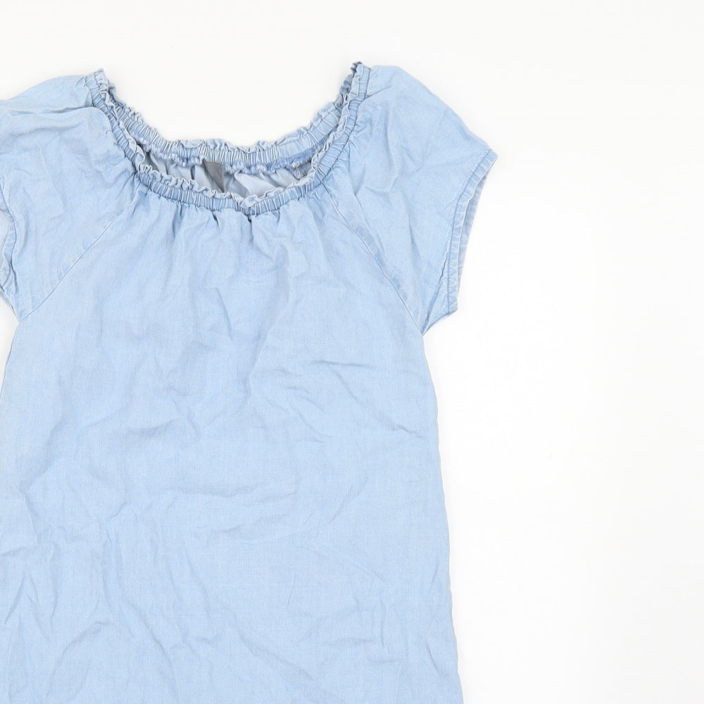 NEXT Girls Blue  Denim T-Shirt Dress  Size 11 Years