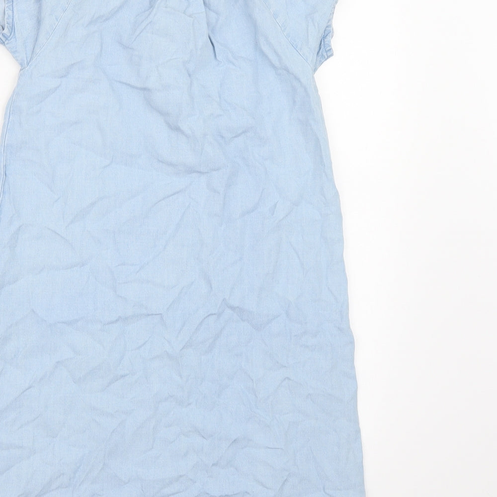 NEXT Girls Blue  Denim T-Shirt Dress  Size 11 Years