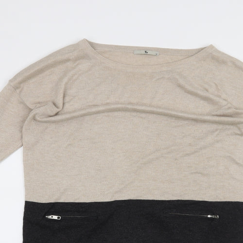 TU Womens Beige   Jumper Dress  Size 14