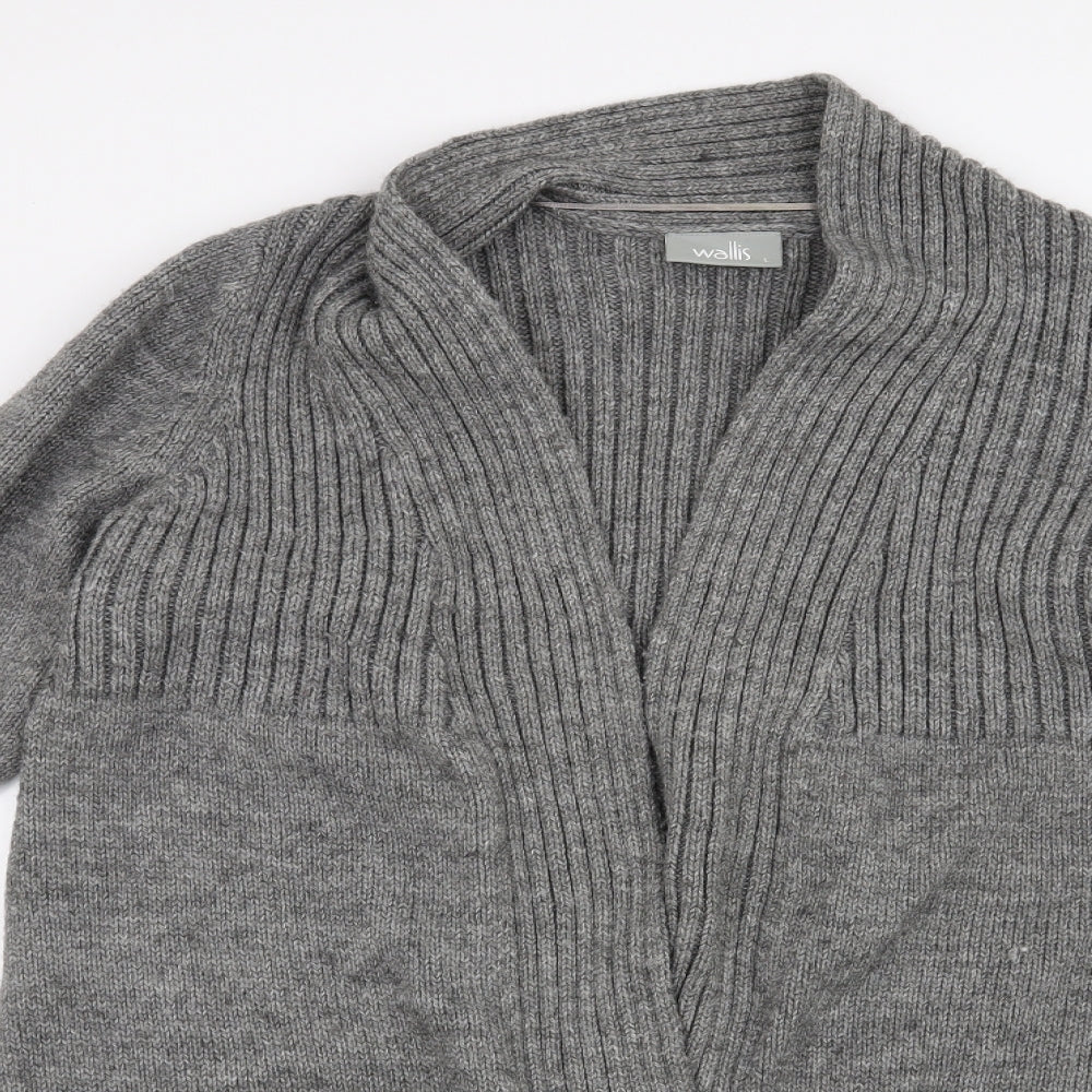 Wallis Womens Grey   Cardigan Jumper Size L