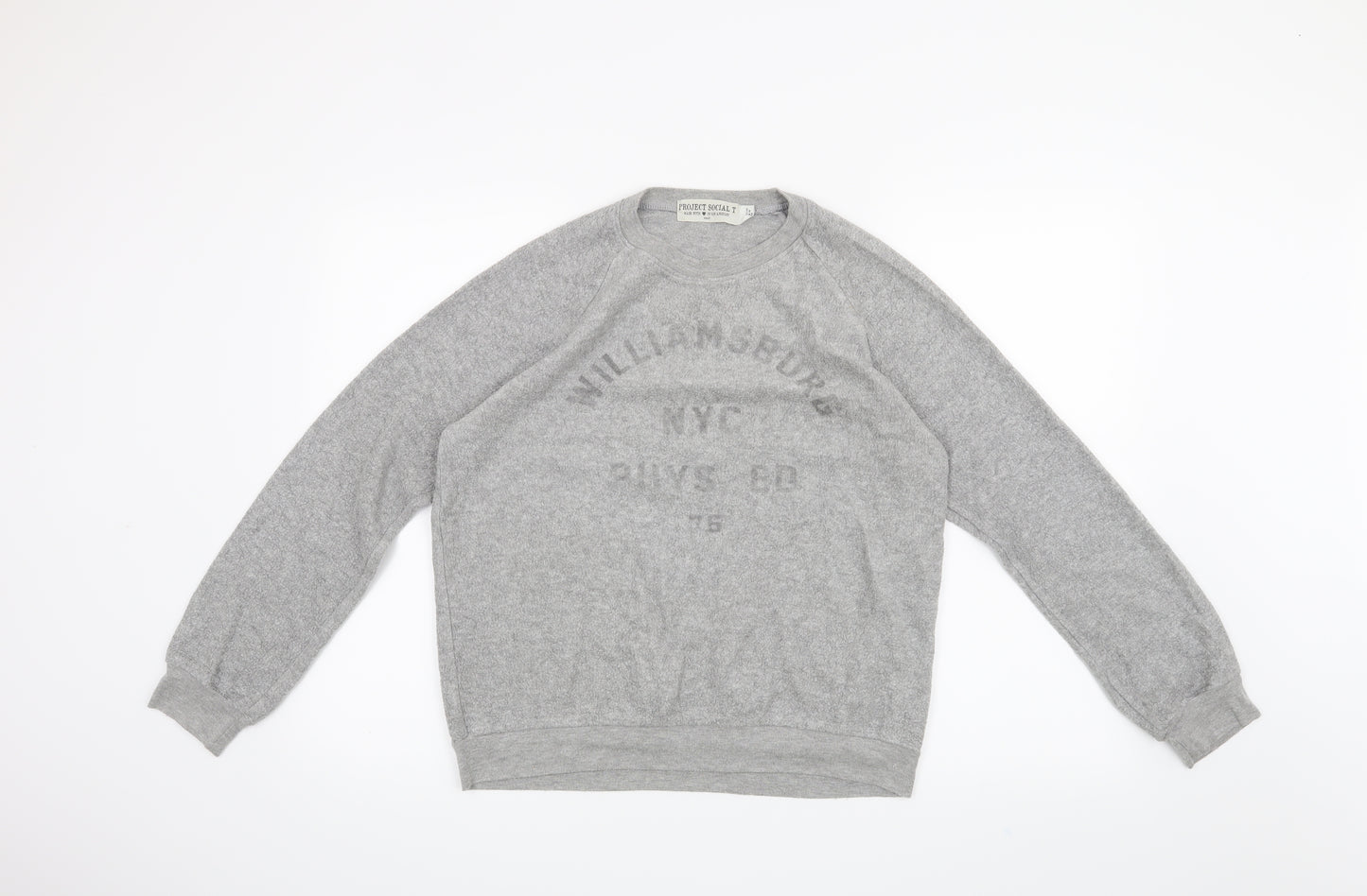 Project Social T Womens Grey   Pullover Jumper Size S