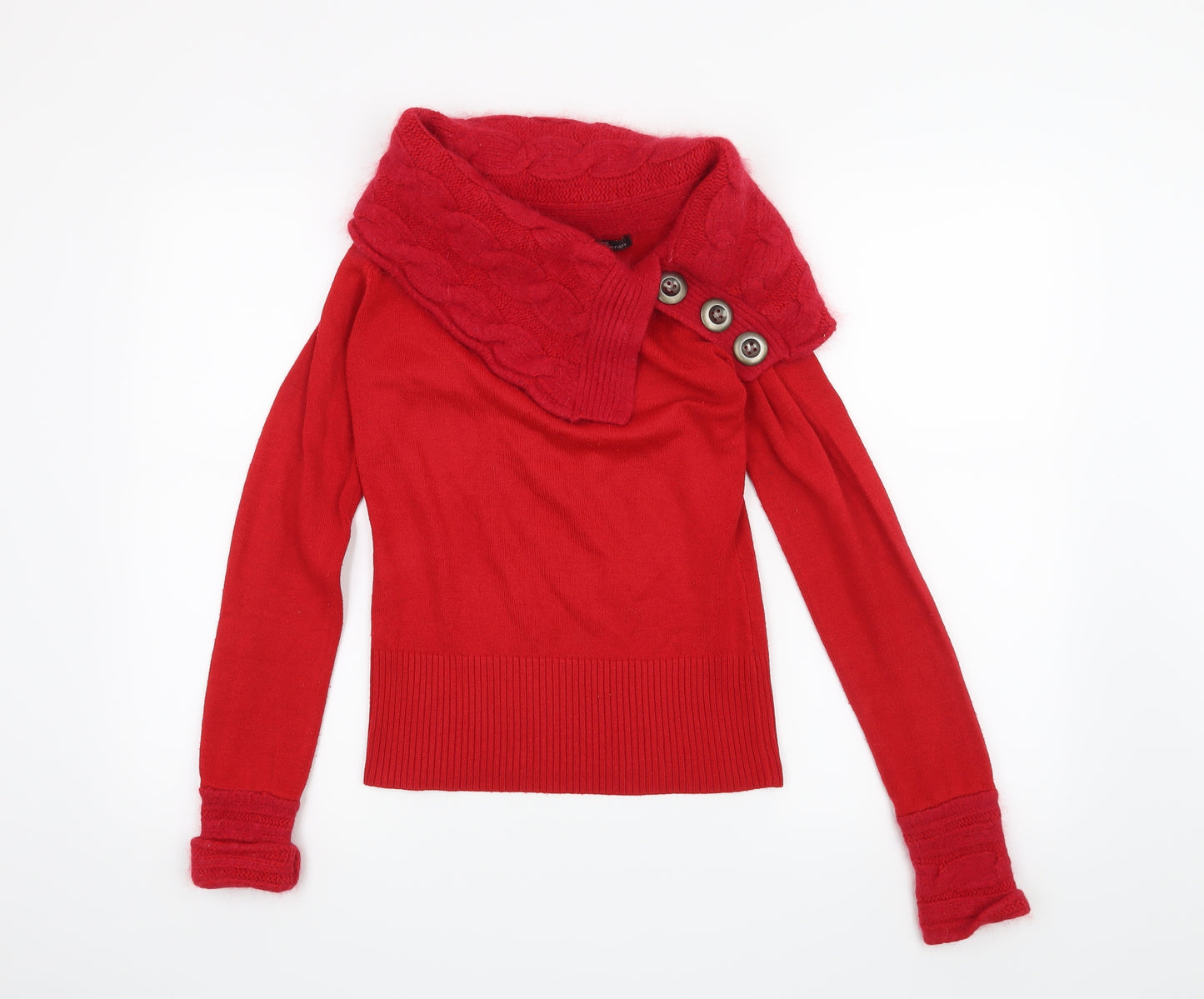 Jane Norman Womens Red   Pullover Jumper Size 8