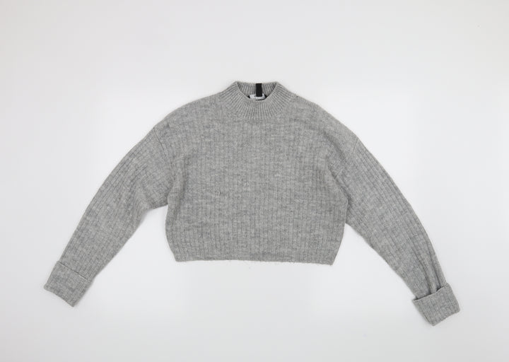 New Look Girls Grey Pullover Jumper Size 12-13 Years