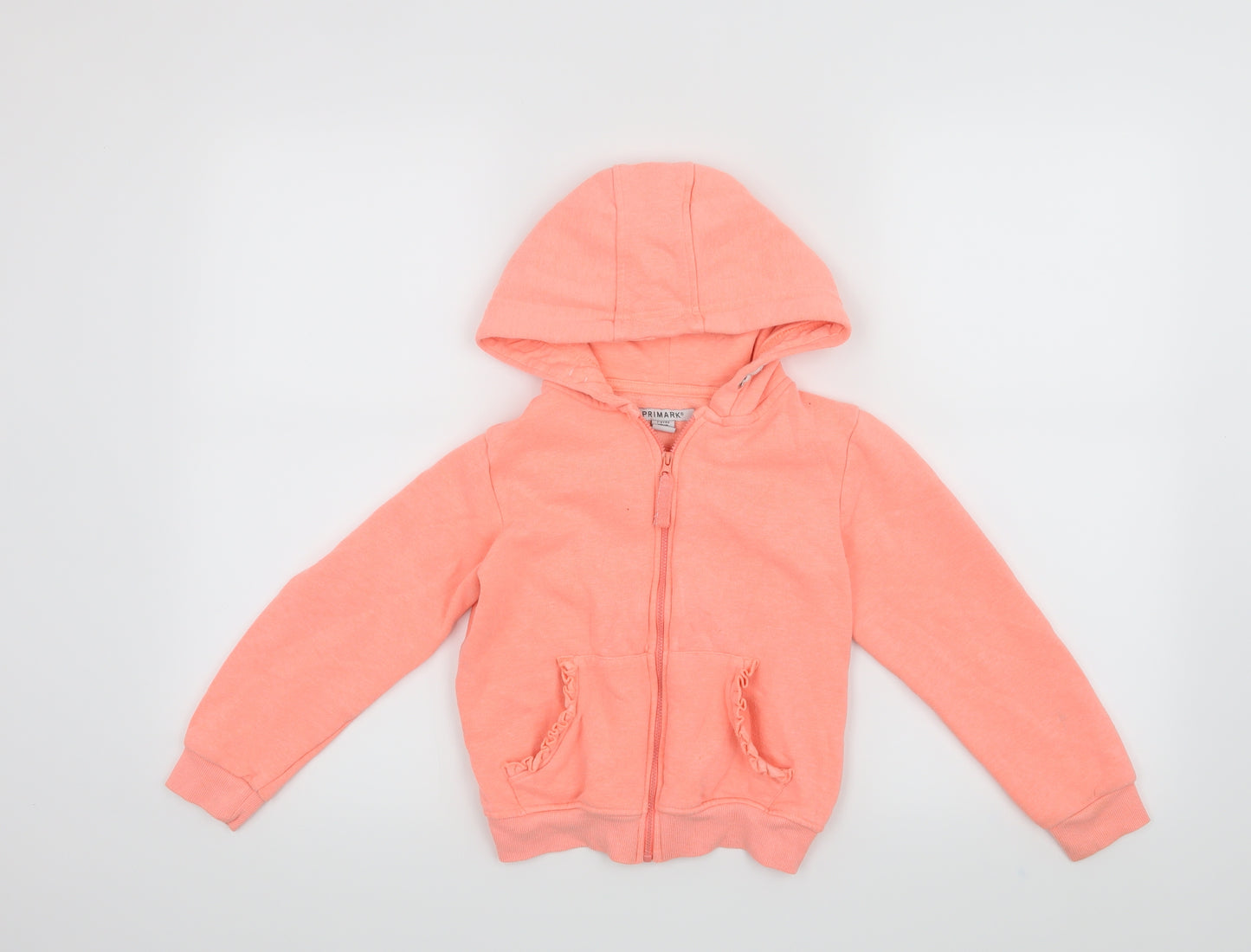 Primark Girls Pink   Full Zip Hoodie Size 7-8 Years