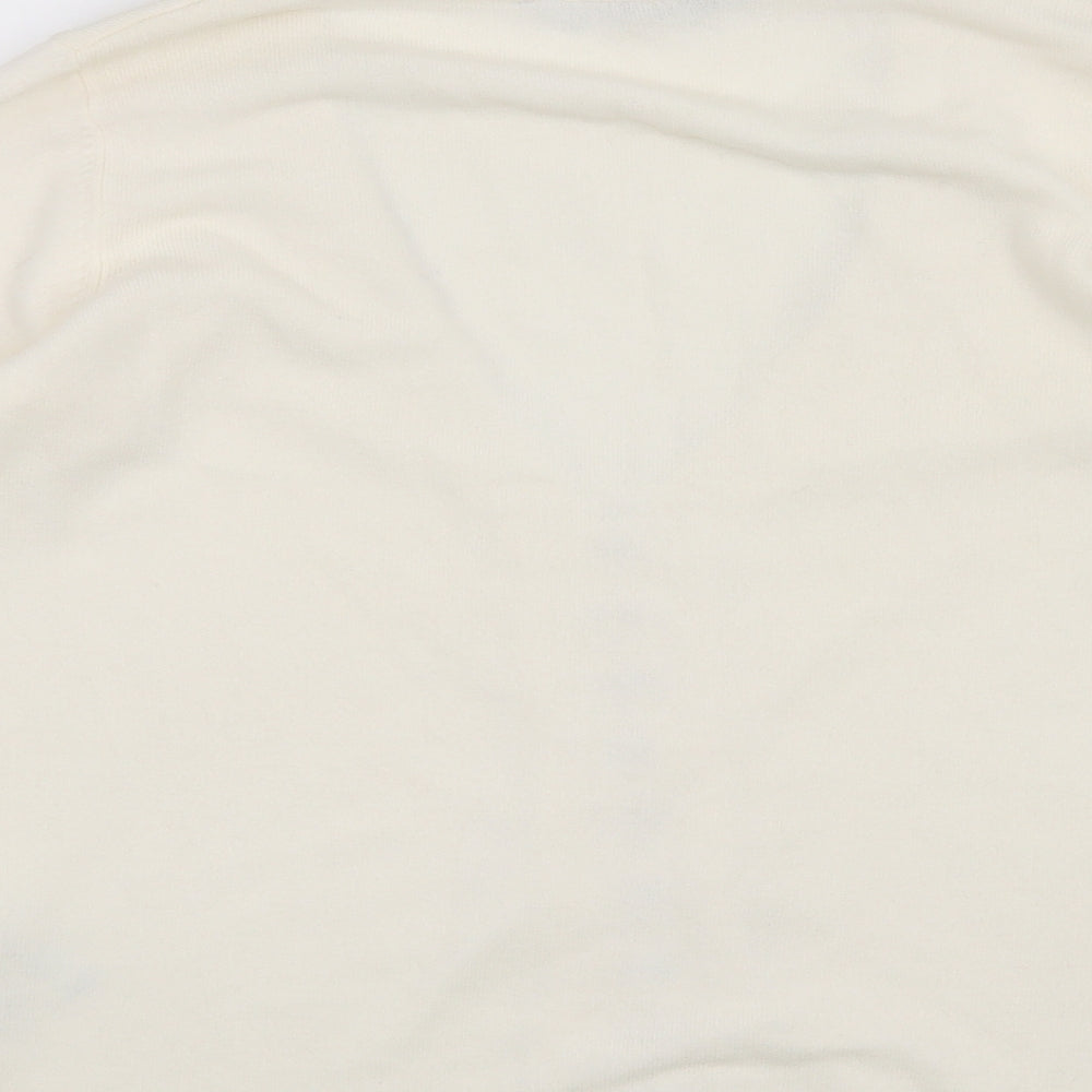 BHS Womens White   Cardigan Jumper Size 12