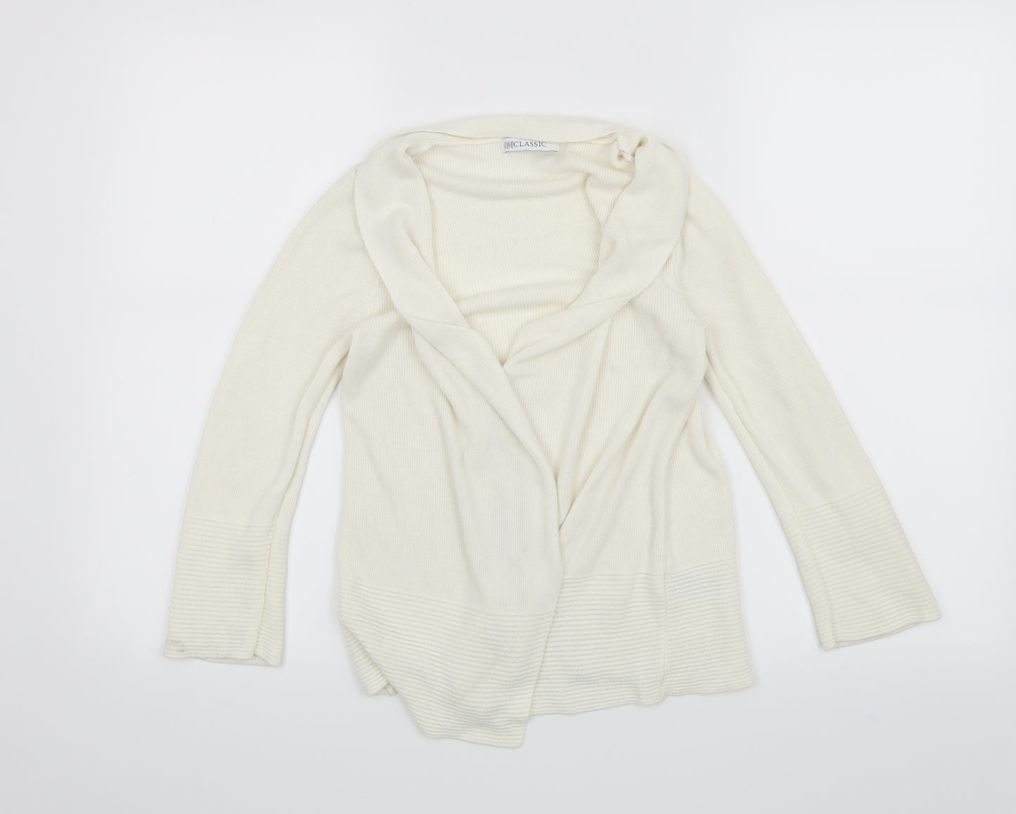 Classic Womens White   Cardigan Jumper Size 8