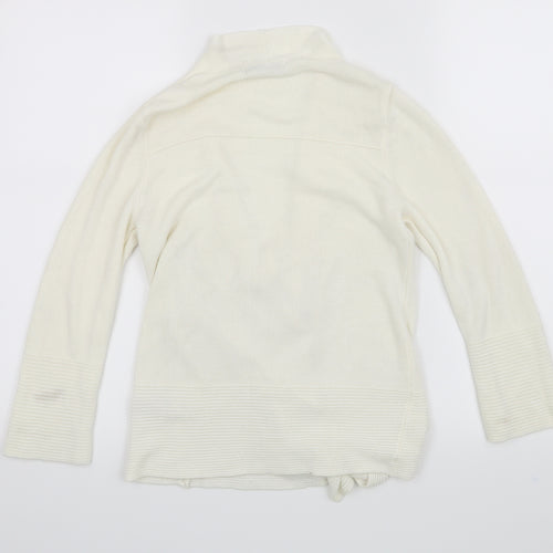 Classic Womens White   Cardigan Jumper Size 8
