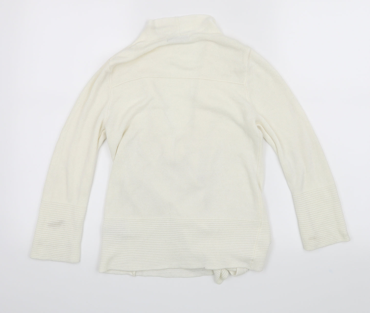 Classic Womens White   Cardigan Jumper Size 8