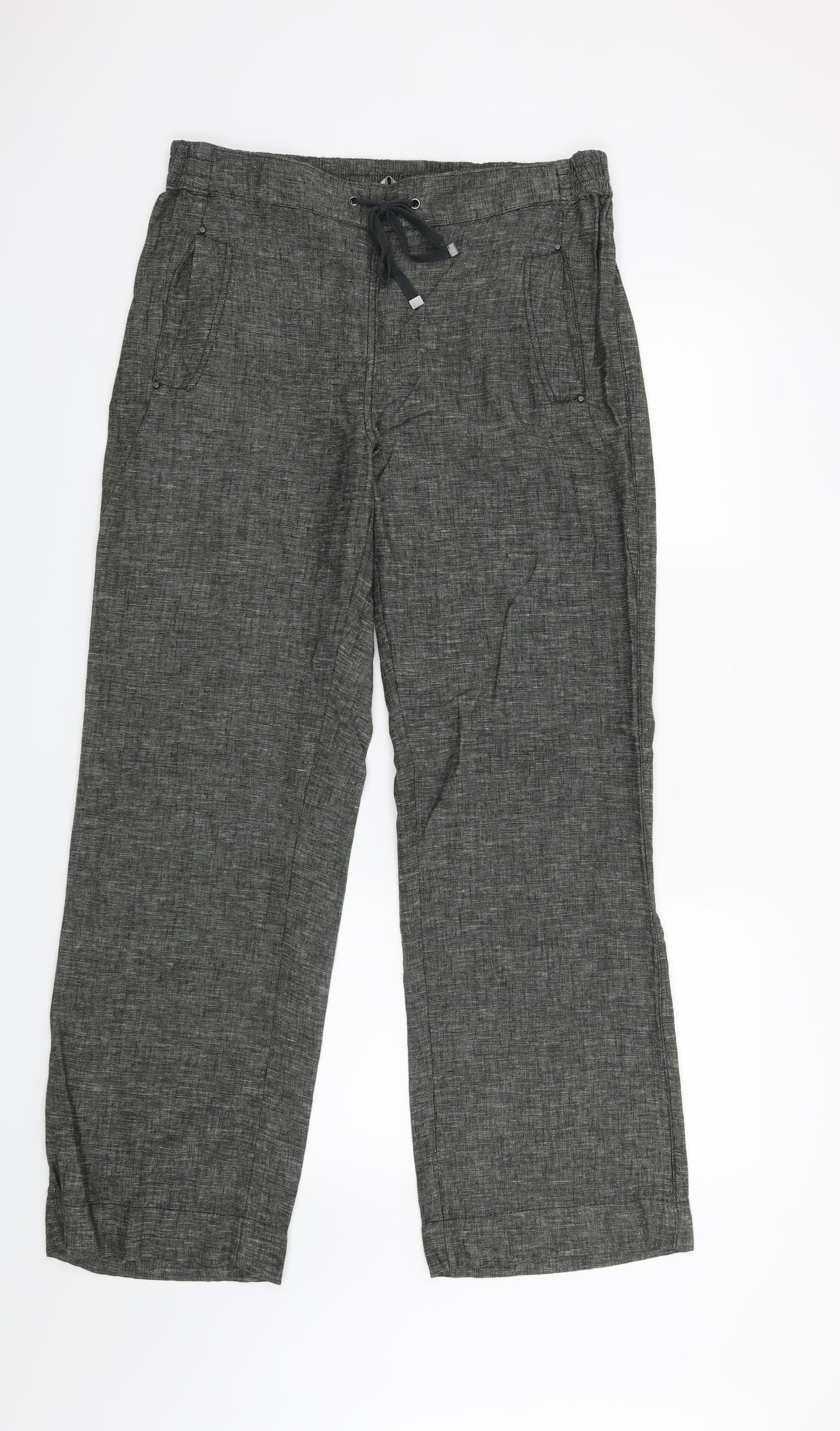 George Womens Grey   Trousers  Size 12 L29 in