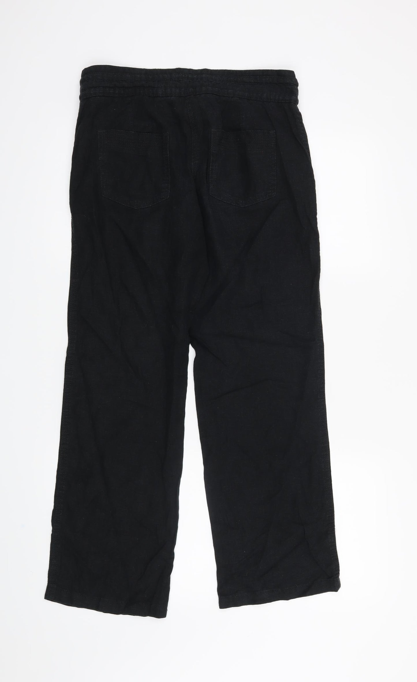 NEXT Womens Black   Trousers  Size 8 L27 in