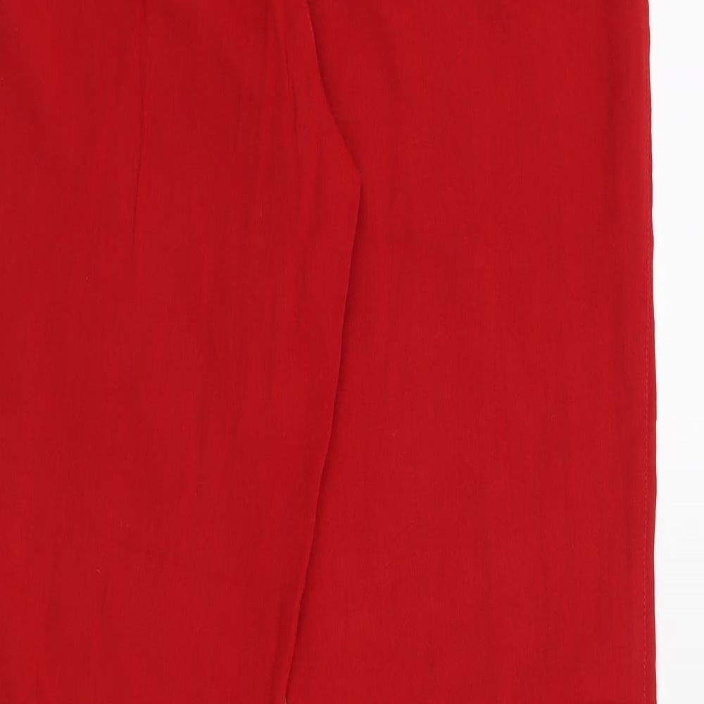 Aria Womens Red   Trousers  Size 10 L29 in