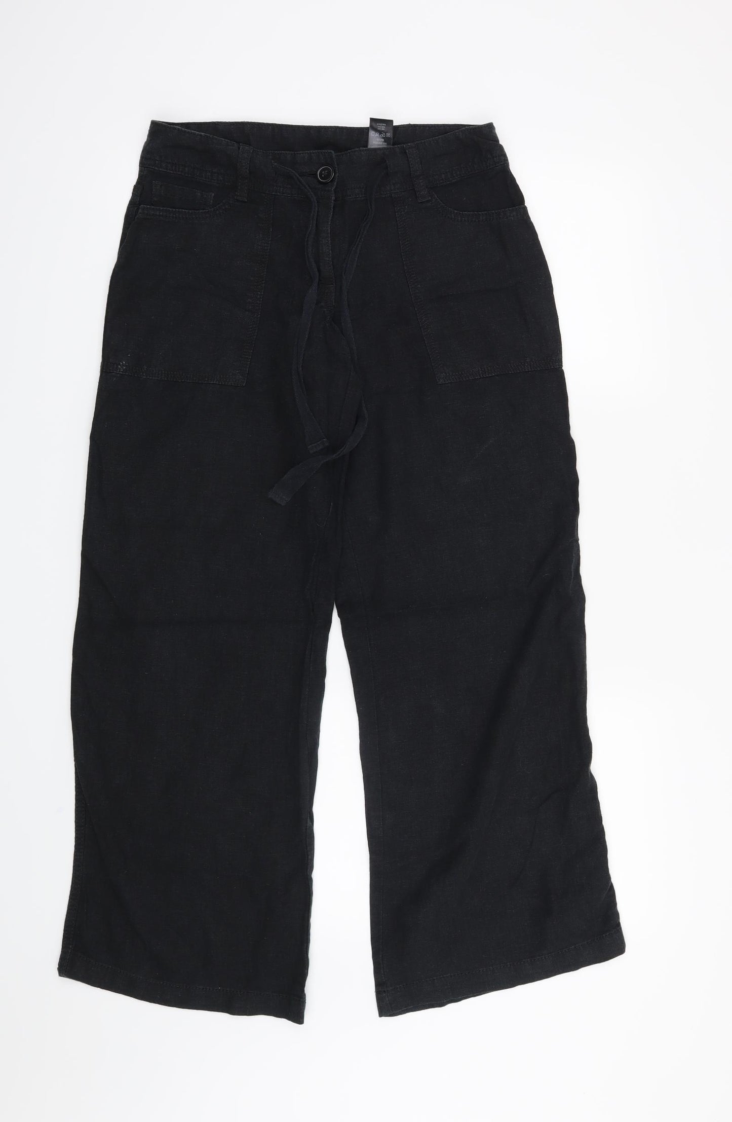 NEXT Womens Black   Trousers  Size 6 L28 in