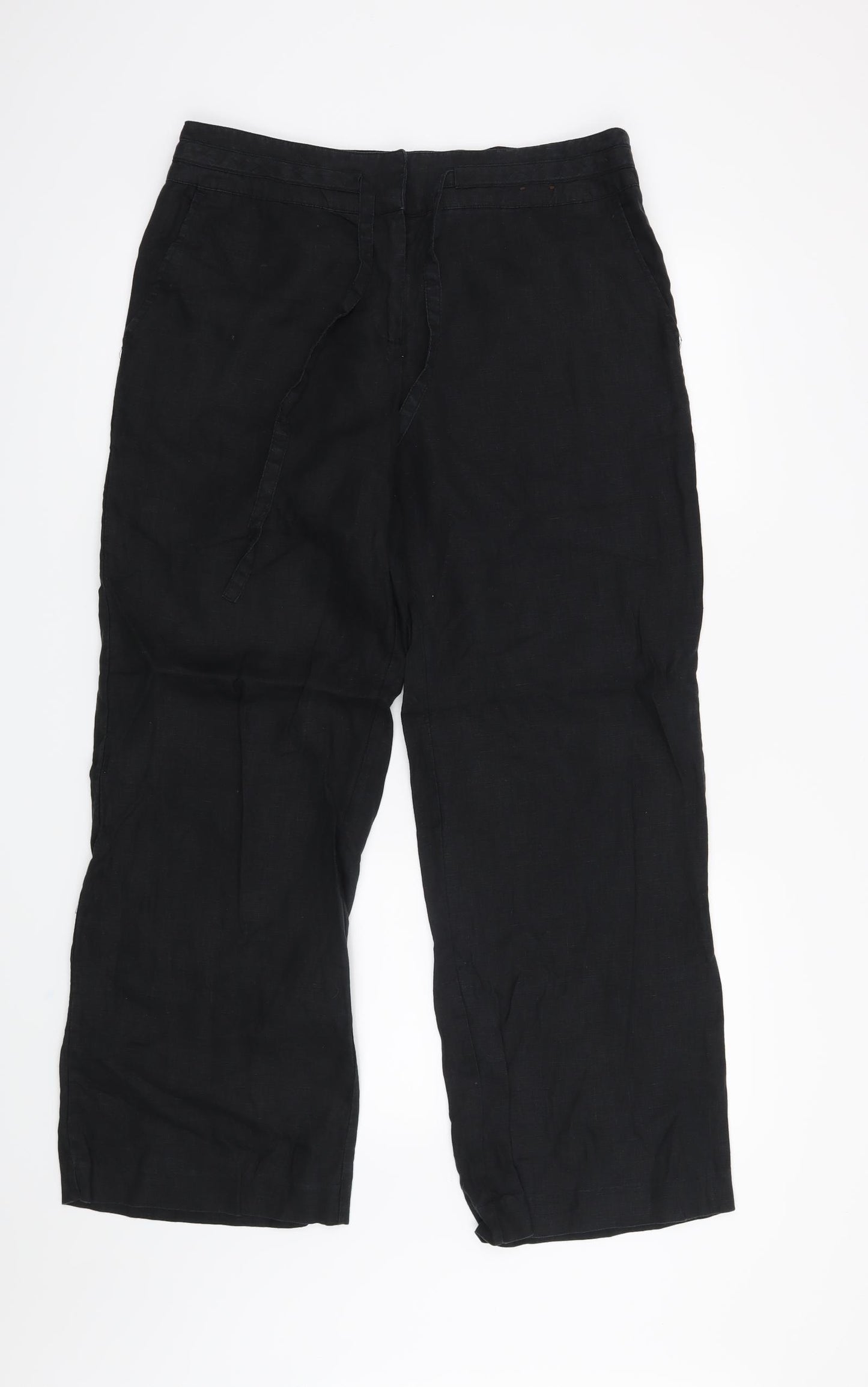 TU Womens Black   Trousers  Size 12 L28 in