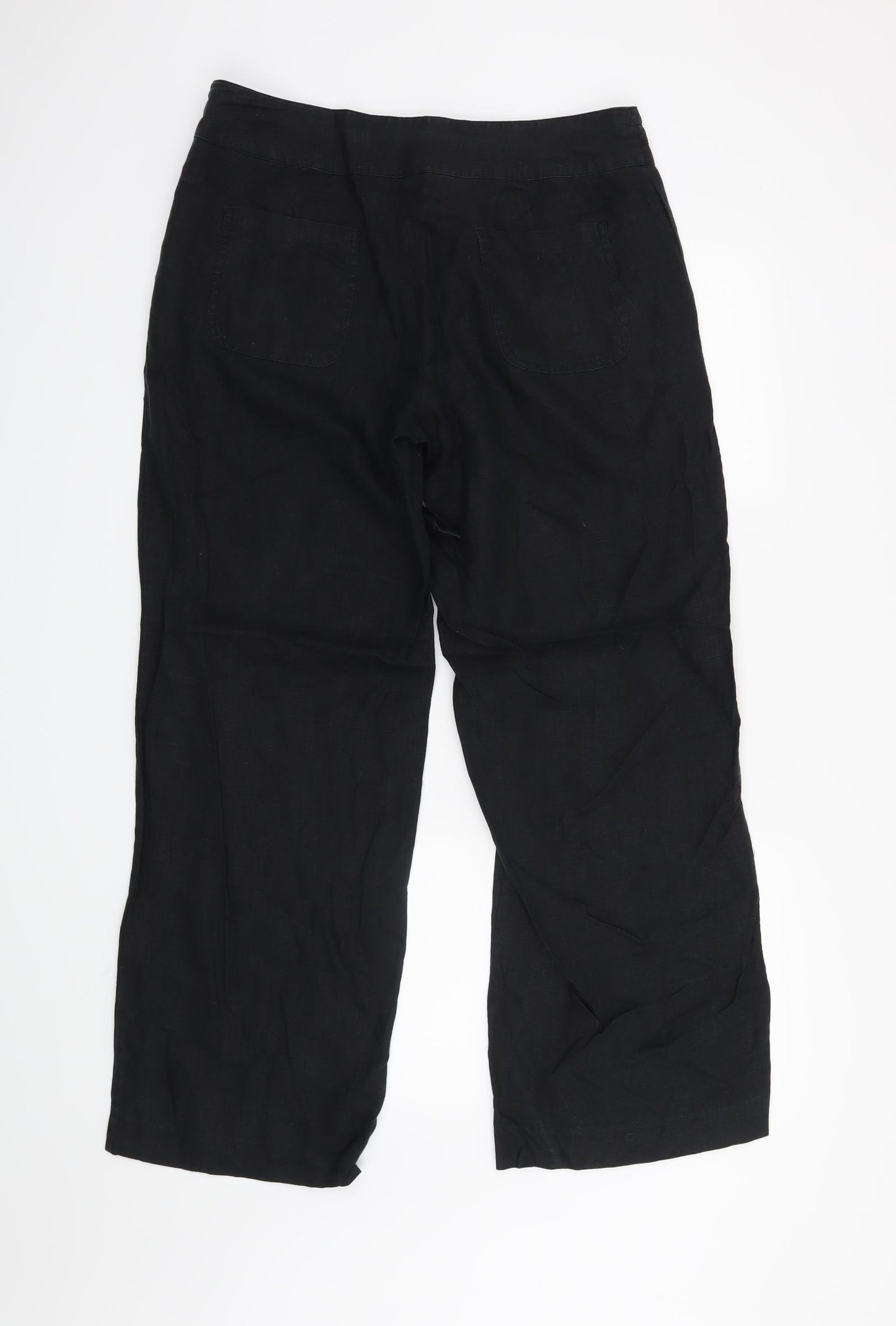 TU Womens Black   Trousers  Size 12 L28 in