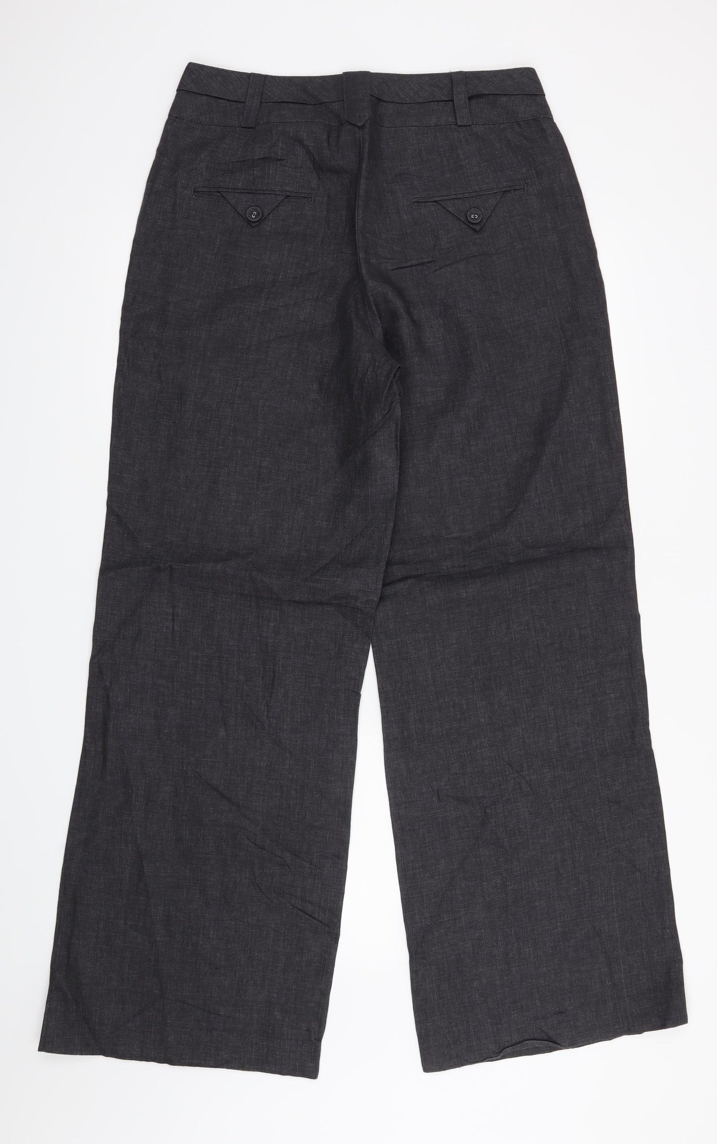 H&M Womens Grey   Trousers  Size 12 L31 in