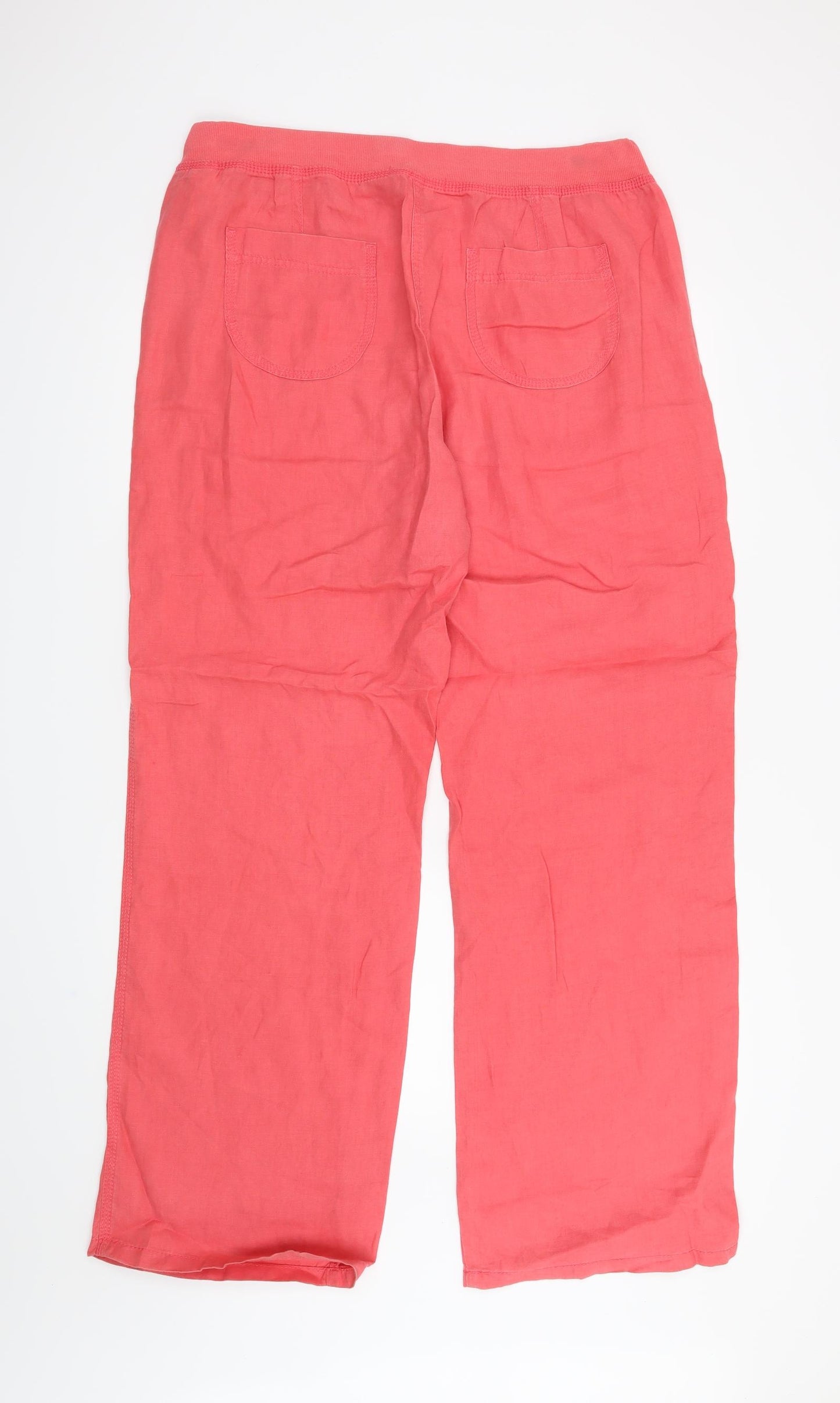 M&S Womens Pink   Trousers  Size 14 L31 in